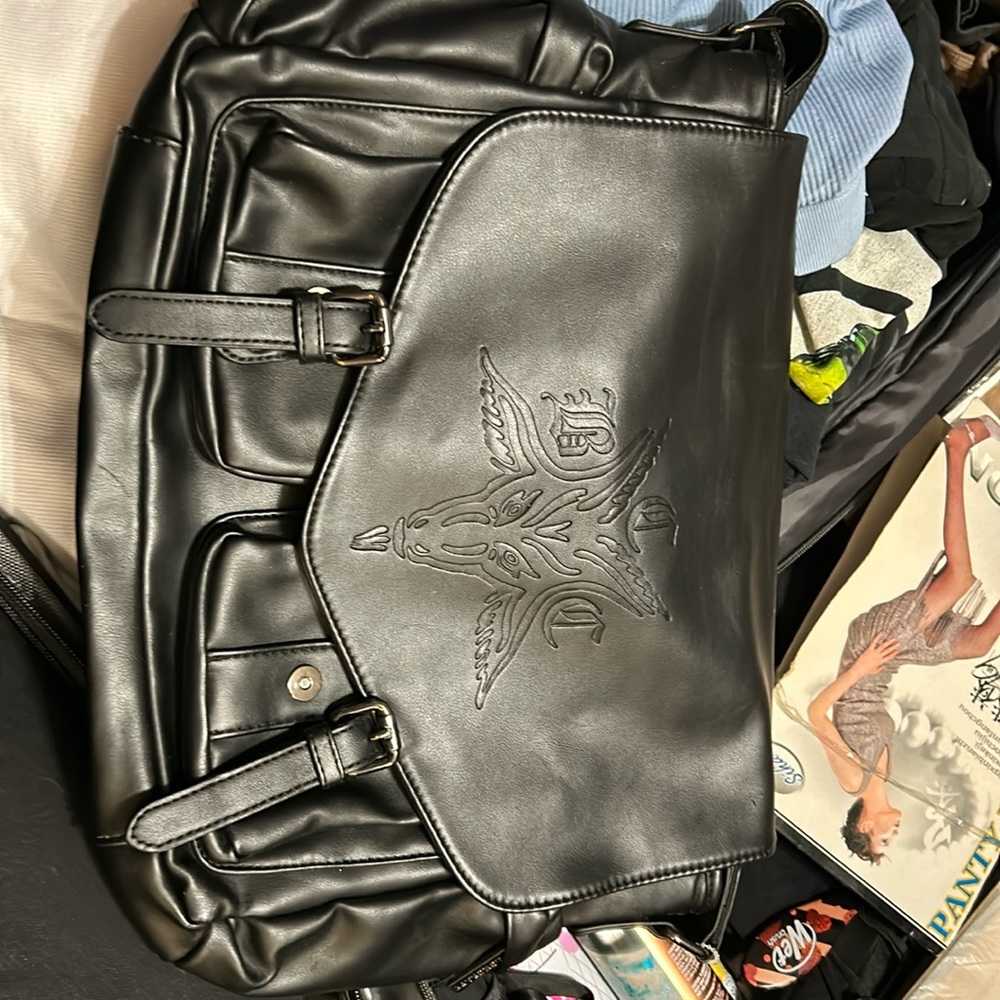 Brand new black craft  messenger bag purse